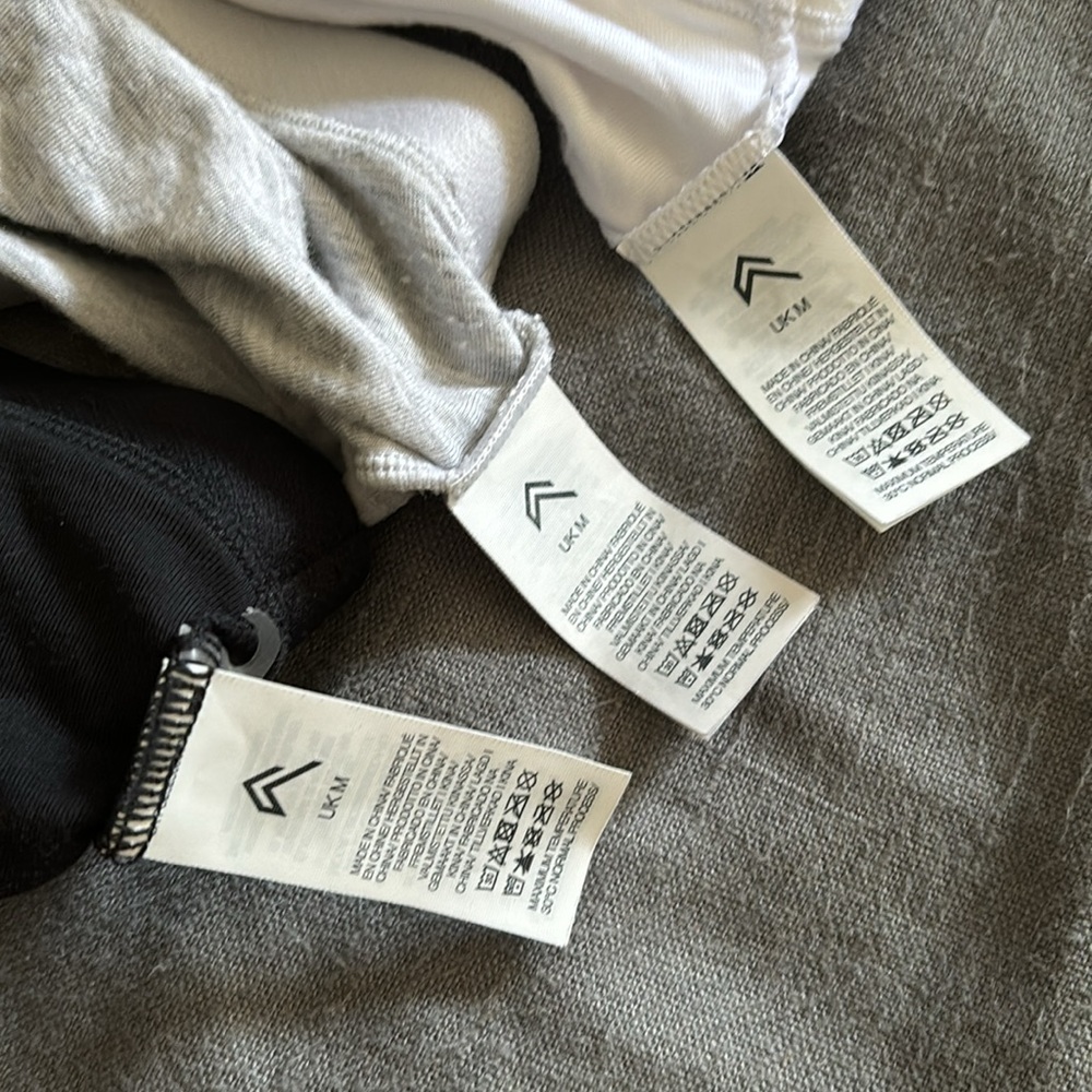 Oner Active Soft Classic Bralette Medium Black Light Gray and White Bundle Set - Picture 16 of 16
